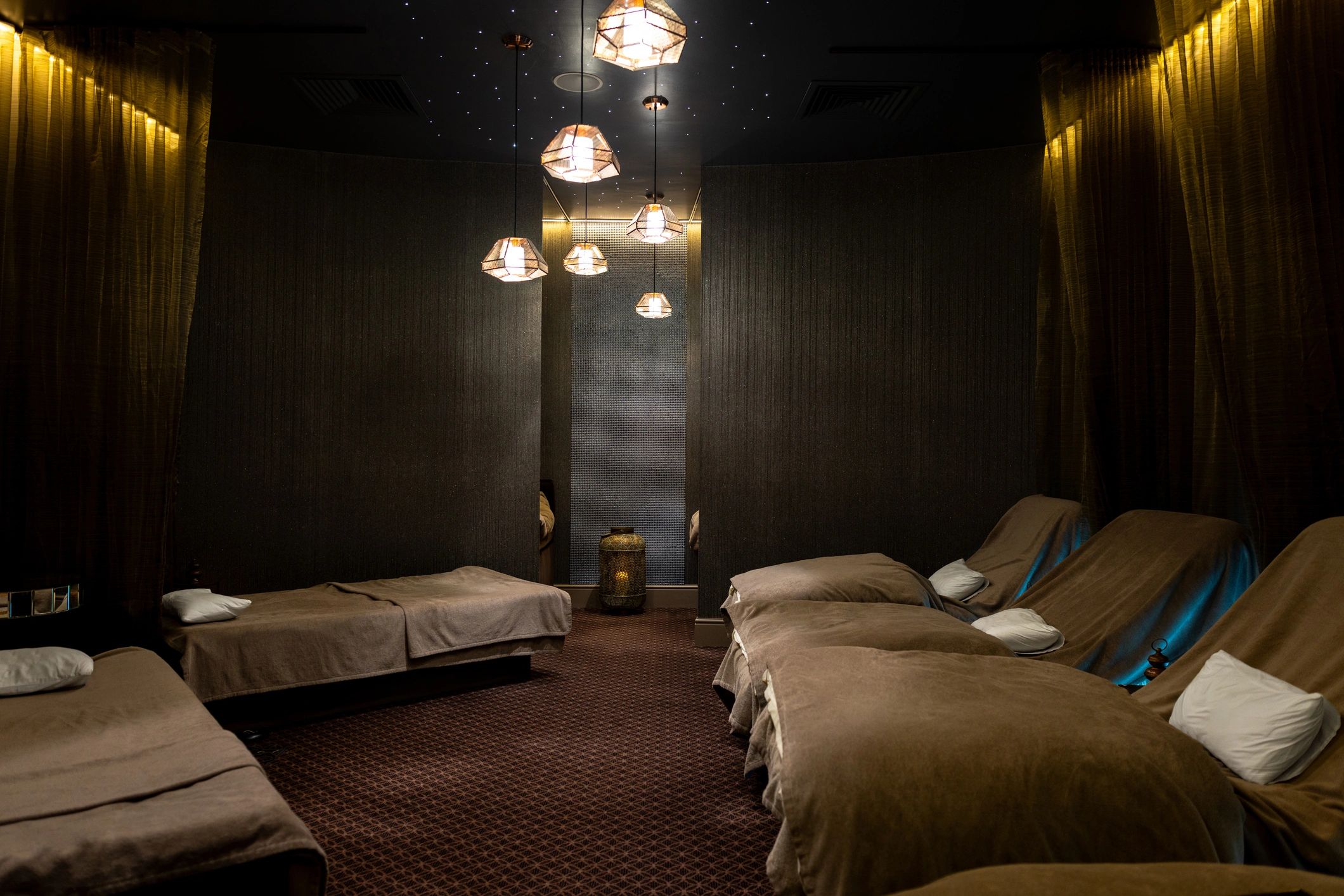 Elegant spa interior representing a premium clinic environment